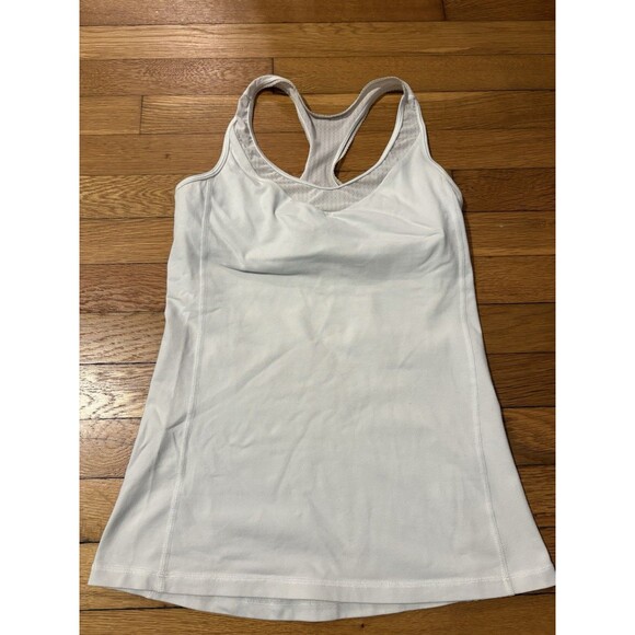 Lululemon Size 6 Deep Breath Tank Top White - Picture 2 of 5